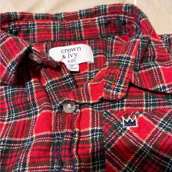 SOLD Crown & Ivy Toddler Boys Plaid Button Down Shirt Bundle - Picture 3 of 5